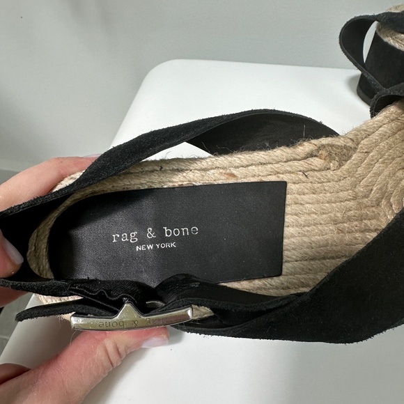 Rag & Bone Megan suede espadrill platform - Picture 2 of 6